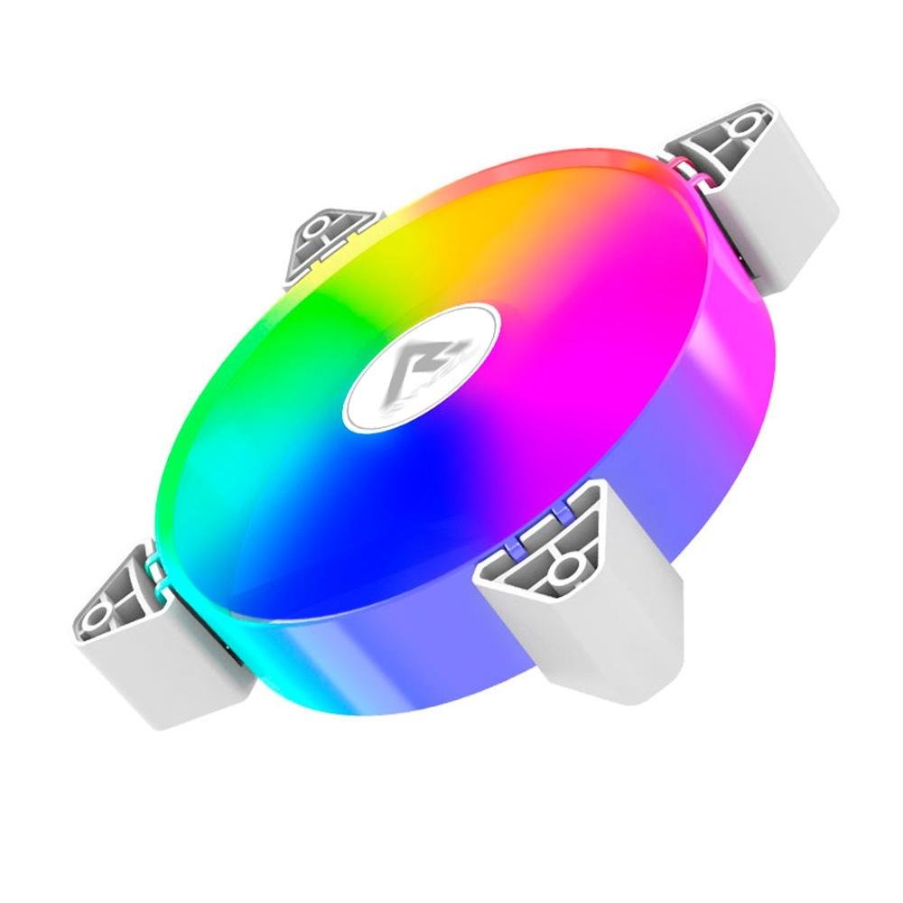 Kit Com 3 Ventoinhas Ryvel Snowy, 3x 120mm, Led ARGB, Branco - RY-FN-SW-WT - view 6