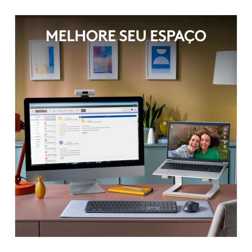 Imagem 5 de 11 do produto Teclado sem fio Logitech Signature Slim K950 Com Conexão Bluetooth ou Receptor USB Logi Bolt Incluso e Layout US INTL, Grafite - 920-012433