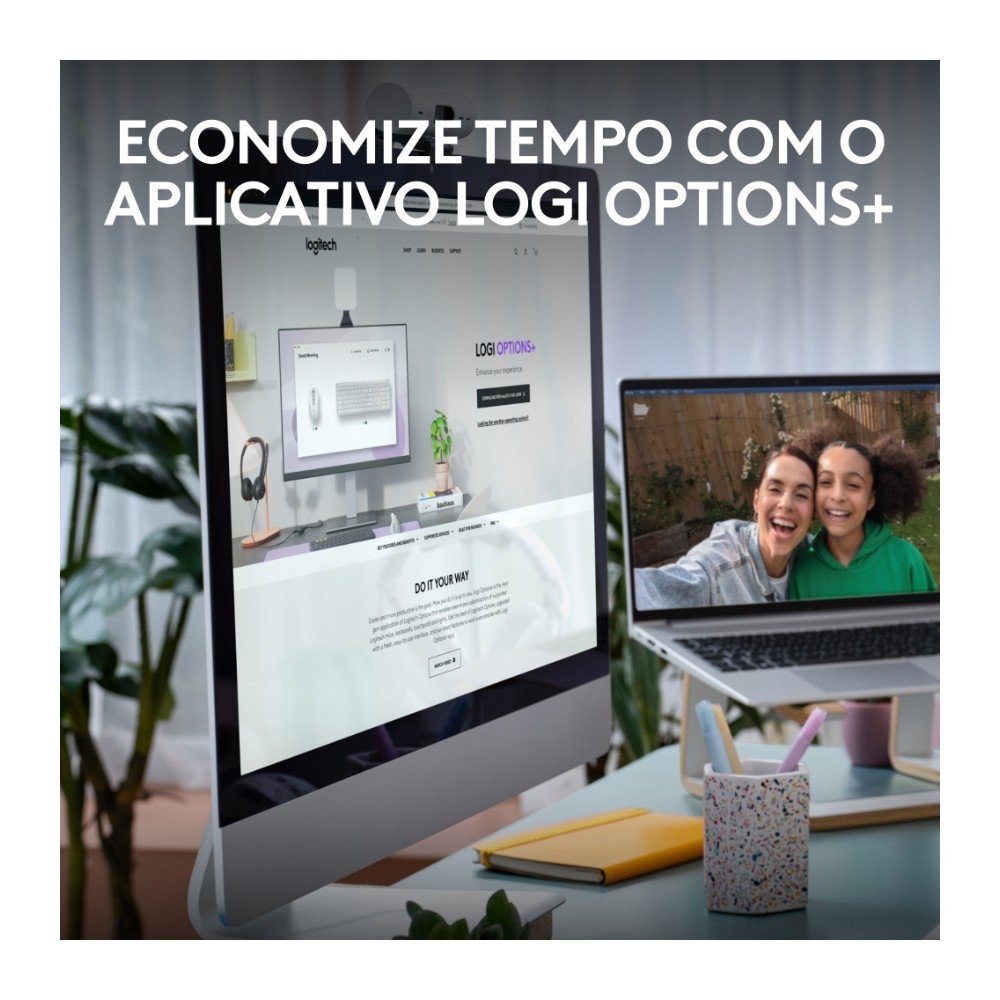 Teclado sem fio Logitech Signature Slim K950 Com Conexão Bluetooth ou Receptor USB Logi Bolt Incluso e Layout US INTL, Branco - 920-012601 - view 4