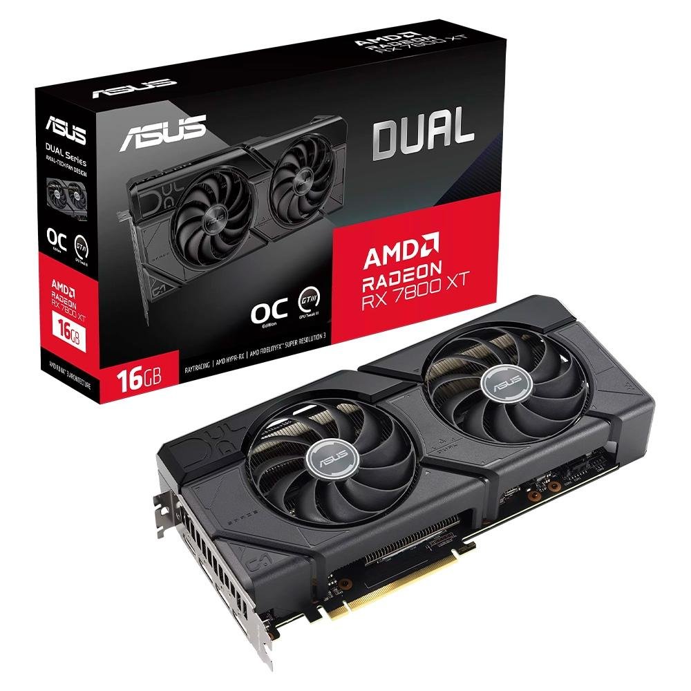 【新品/超特価】GPU ASUS Dual-RX7800xt 16GB Placa de Vídeo RX 7800 XT | KaBuM!