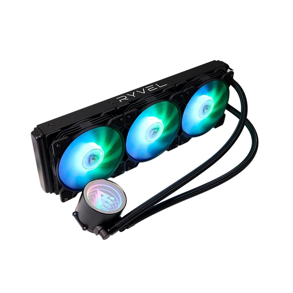 Imagem 3 de 7 do produto Water Cooler Ryvel Hidra, ARGB, 360mm, AMD/Intel, Preto - RY-WC-HDR-BL