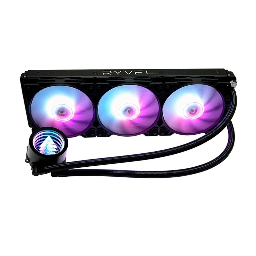 Imagem 2 de 7 do produto Water Cooler Ryvel Hidra, ARGB, 360mm, AMD/Intel, Preto - RY-WC-HDR-BL