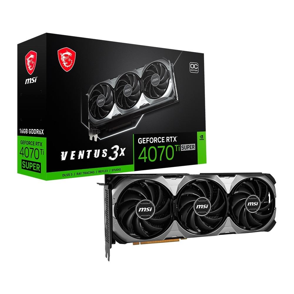 グラフィックボード・グラボ・ビデオカード MSI GeForce RTX 4070Ti VENTUS 3X OC Placa de Vídeo RTX 4070 TI Super Ventus | KaBuM!