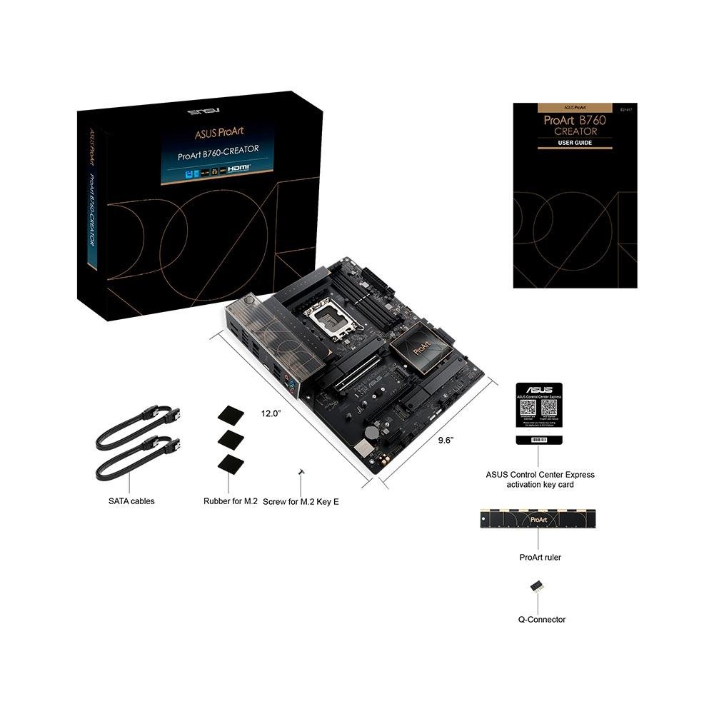 Imagem 7 de 7 do produto Placa-Mãe ASUS Proart B760-Creator, Intel, ATX, DDR5, Wi-Fi, Preto - 90MB1FY0-M0EAY0