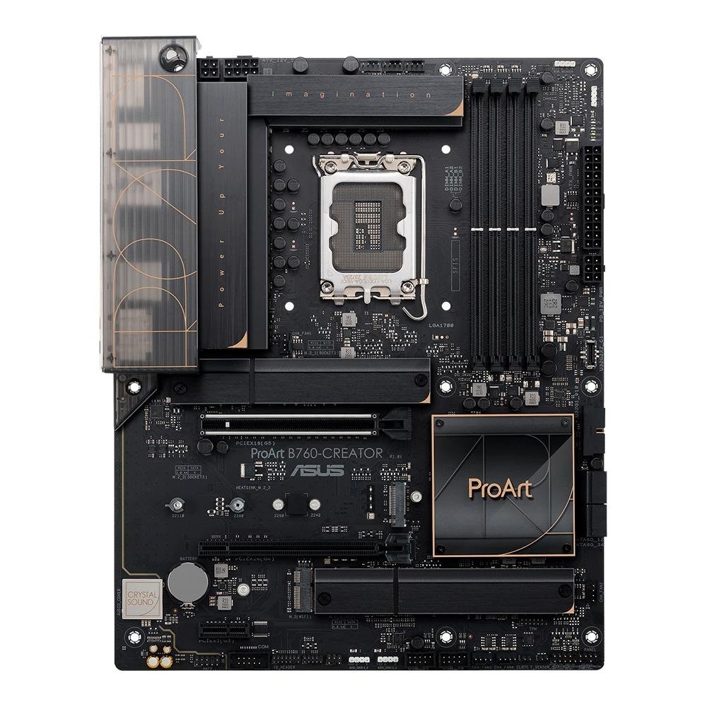 Imagem 2 de 7 do produto Placa-Mãe ASUS Proart B760-Creator, Intel, ATX, DDR5, Wi-Fi, Preto - 90MB1FY0-M0EAY0