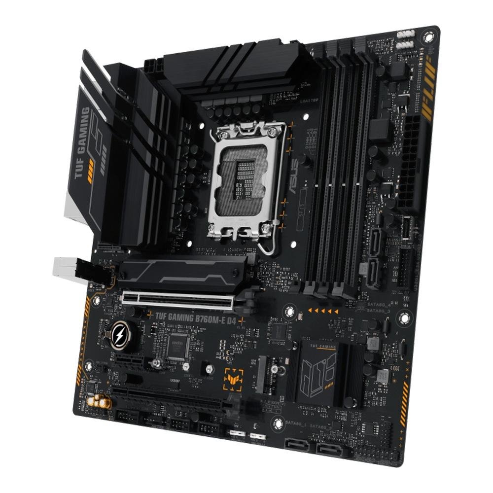 Placa-Mãe ASUS TUF Gaming B760M-E D4, Intel, M-ATX, DDR4, Preto - 90MB1E90-M0EAY0 - view 3