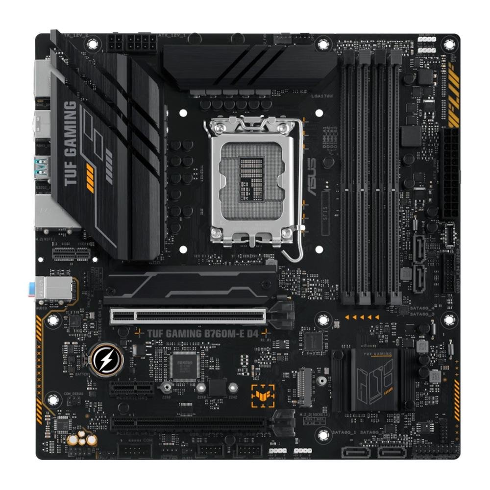 Placa-Mãe ASUS TUF Gaming B760M-E D4, Intel, M-ATX, DDR4, Preto - 90MB1E90-M0EAY0 - view 2