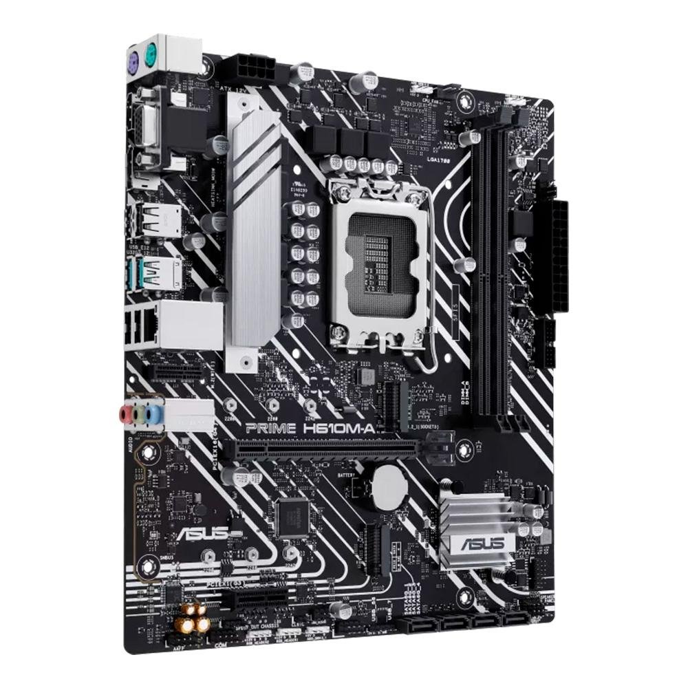 Placa-Mãe ASUS Prime H610M-A, Intel, M-ATX, DDR5, Preto - 90MB1G20-M0EAY0 - view 3