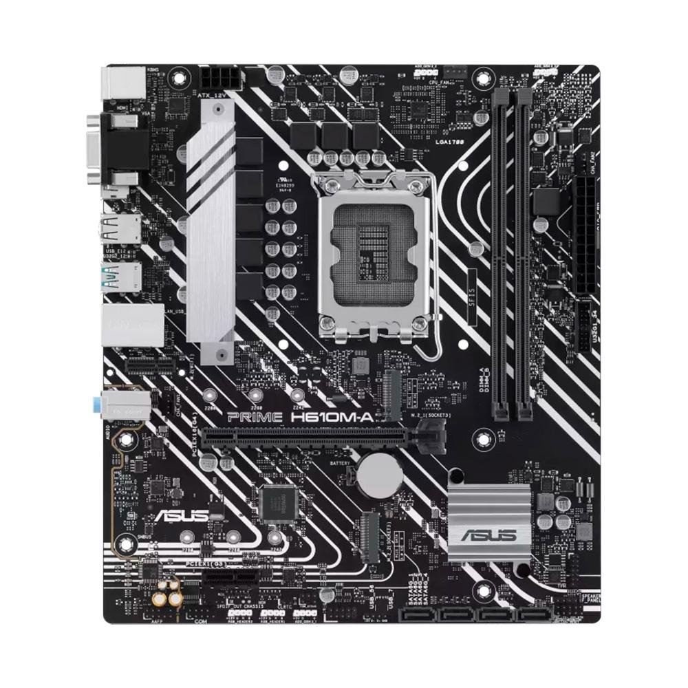 Placa-Mãe ASUS Prime H610M-A, Intel, M-ATX, DDR5, Preto - 90MB1G20-M0EAY0 - view 2
