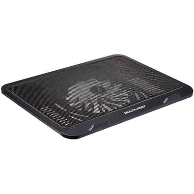 Base com Cooler para Notebook Multi Slim, Até 17", 2x USB, LED, Preto - AC263
