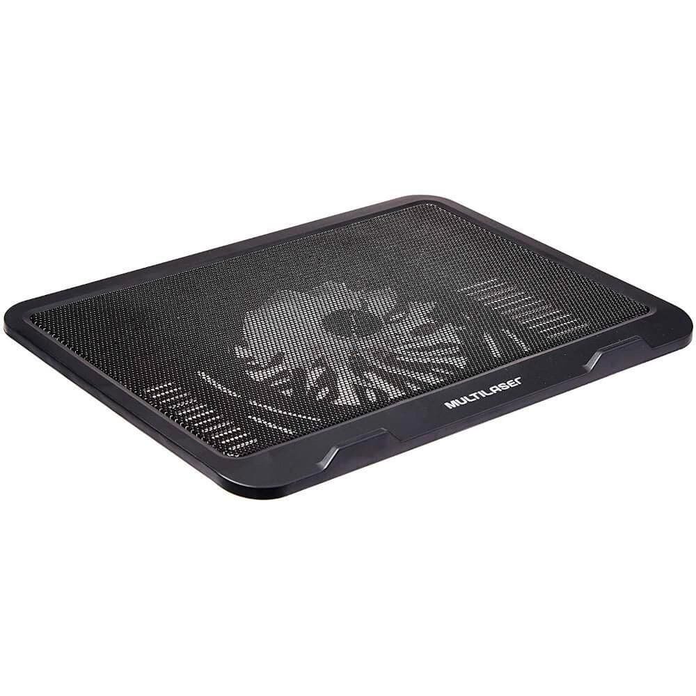 Imagem 3 de 4 do produto Base com Cooler para Notebook Multi Slim, Até 17", 2x USB, LED, Preto - AC263