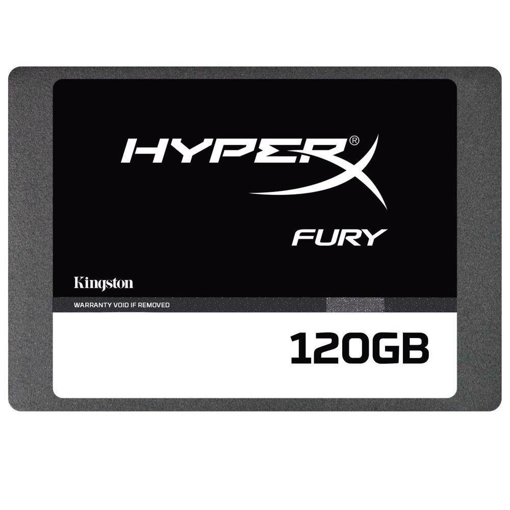 SSD Kingston HyperX Fury 2.5´ 120GB SATA III 6Gb/s Leituras: 500MB/s e Gravações: 500MB/s - SHFS37A/120G