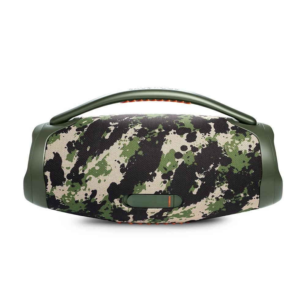 Caixa de Som Portátil JBL Boombox 3, Bluetooth, 80W RMS, P2, À prova d'água, Camuflada - JBLBOOMBOX3SQUADBR - view 2