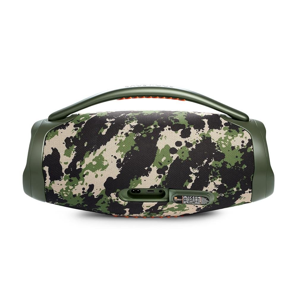 Caixa de Som Portátil JBL Boombox 3, Bluetooth, 80W RMS, P2, À prova d'água, Camuflada - JBLBOOMBOX3SQUADBR - view 3