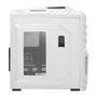 Gabinete Gamer PCYES mid-tower New Tiger Branco com 2 fans LED Azul Lateral em acrílico e suporte para headset- TIGERBCOAZ2FCA