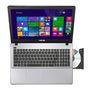 Notebook ASUS com Intel Core i5-4200U, 4GB+4GB, HD 500GB, Windows 8.1, Tela HD 15.6´, Preto X550LA-BRA-XX392H