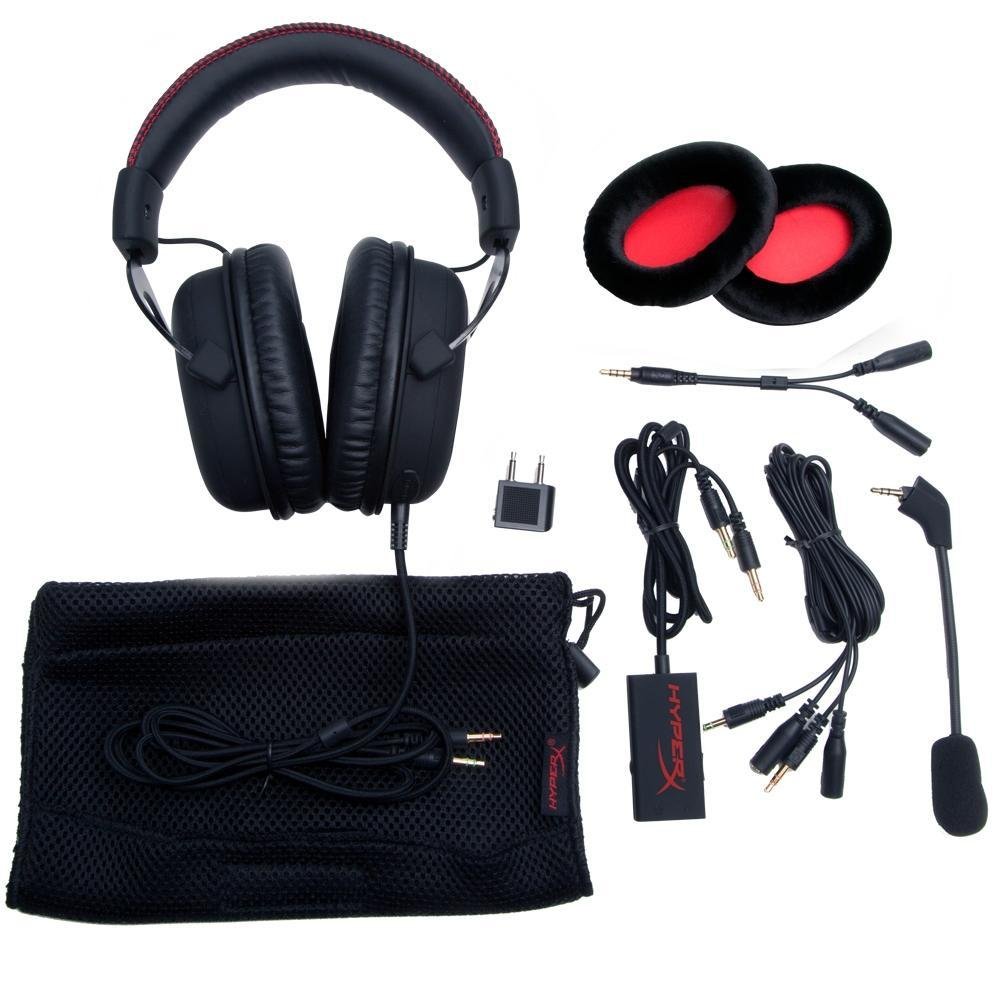 Headset Gamer HyperX Cloud - KHX-H3CL/WR- Preto/Vermelho Headset Gamer HyperX Cloud - KHX-H3CL/WR- Preto/Vermelho