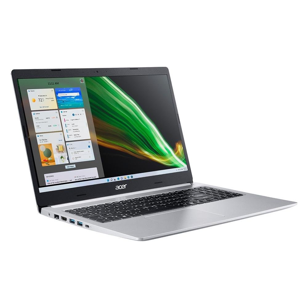 Notebook Acer Aspire 5 AMD Ryzen7-5700U, 16GB RAM, SSD 512GB, 15.6" FHD IPS, AMD Radeon, Linux, Prata - A515-45-R74N