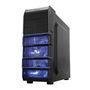 Gabinete Gamer PCYES mid-tower Rhino com 3 fans LED Azul Lateral em acrílico – RHINOPTOAZ3FCA