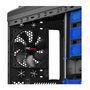 Gabinete Gamer PCYES mid-tower Pegasus Azul com 3 fans LED Azul Lateral em acrílico – PEGASUSPTOAZ3FCA