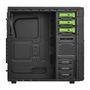 Gabinete PcYes Mid Tower Fox Verde sem Fonte 21499