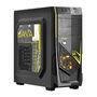 Gabinete Gamer PCYES Mid-Tower Java Amarelo com 2 FANs LED Amarelo Lateral em Acrílico - JAVAPTOAM2FCA