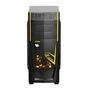 Gabinete Gamer PCYES Mid-Tower Java Amarelo com 2 FANs LED Amarelo Lateral em Acrílico - JAVAPTOAM2FCA