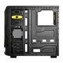 Gabinete Gamer PCYES Mid-Tower Java Amarelo com 2 FANs LED Amarelo Lateral em Acrílico - JAVAPTOAM2FCA