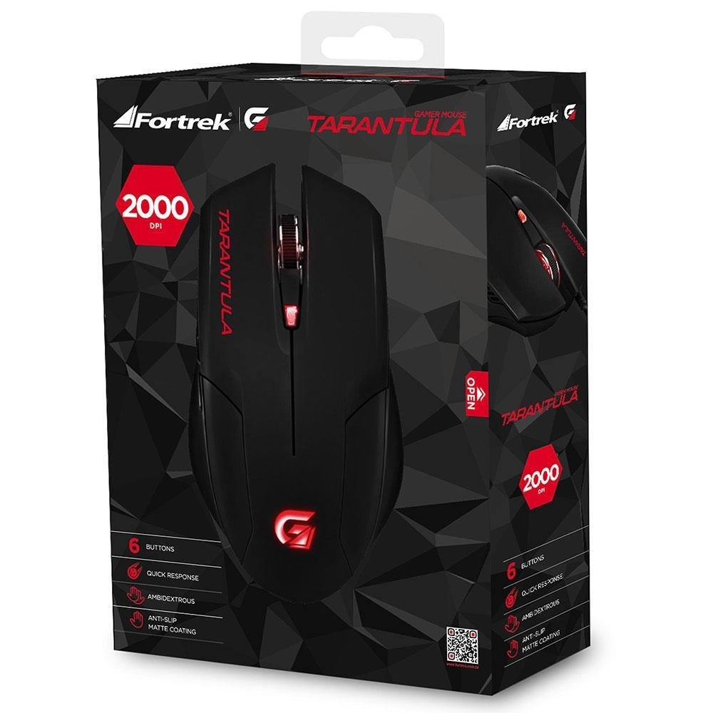 Imagem 6 de 7 do produto Mouse Gamer Fortrek Óptico USB Tarantula OM702 54623