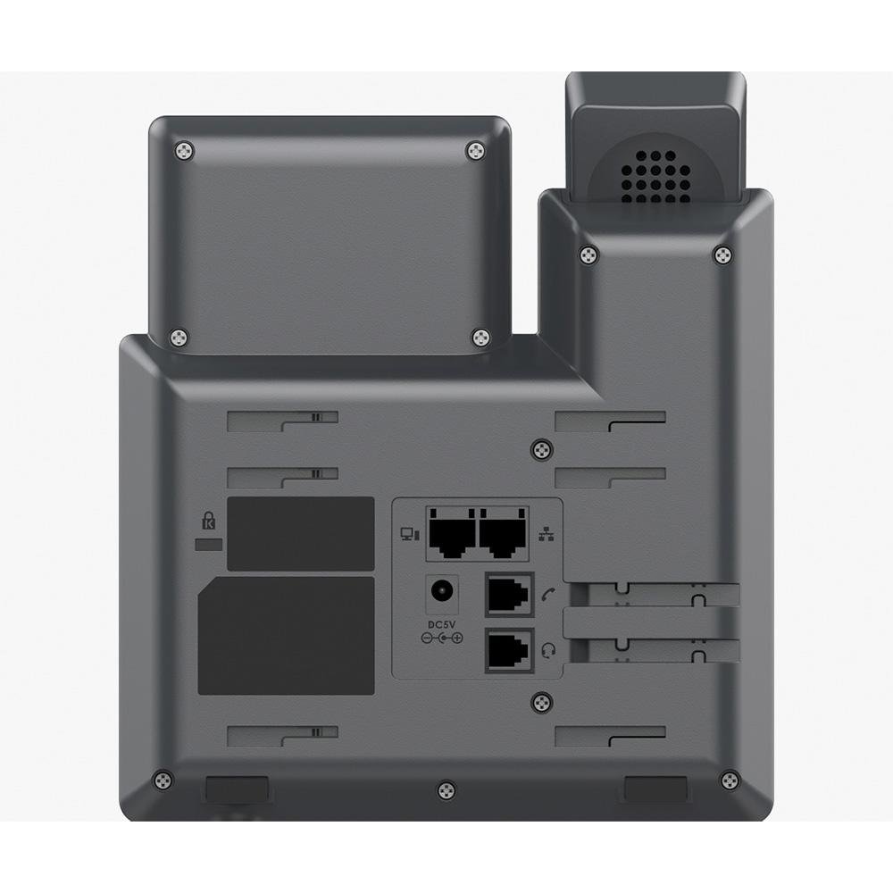 Telefone IP Grandstream 4 linhas, 2 portas de rede 10/100 e POE, Visor LCD, Preto - GRP2602P - view 5
