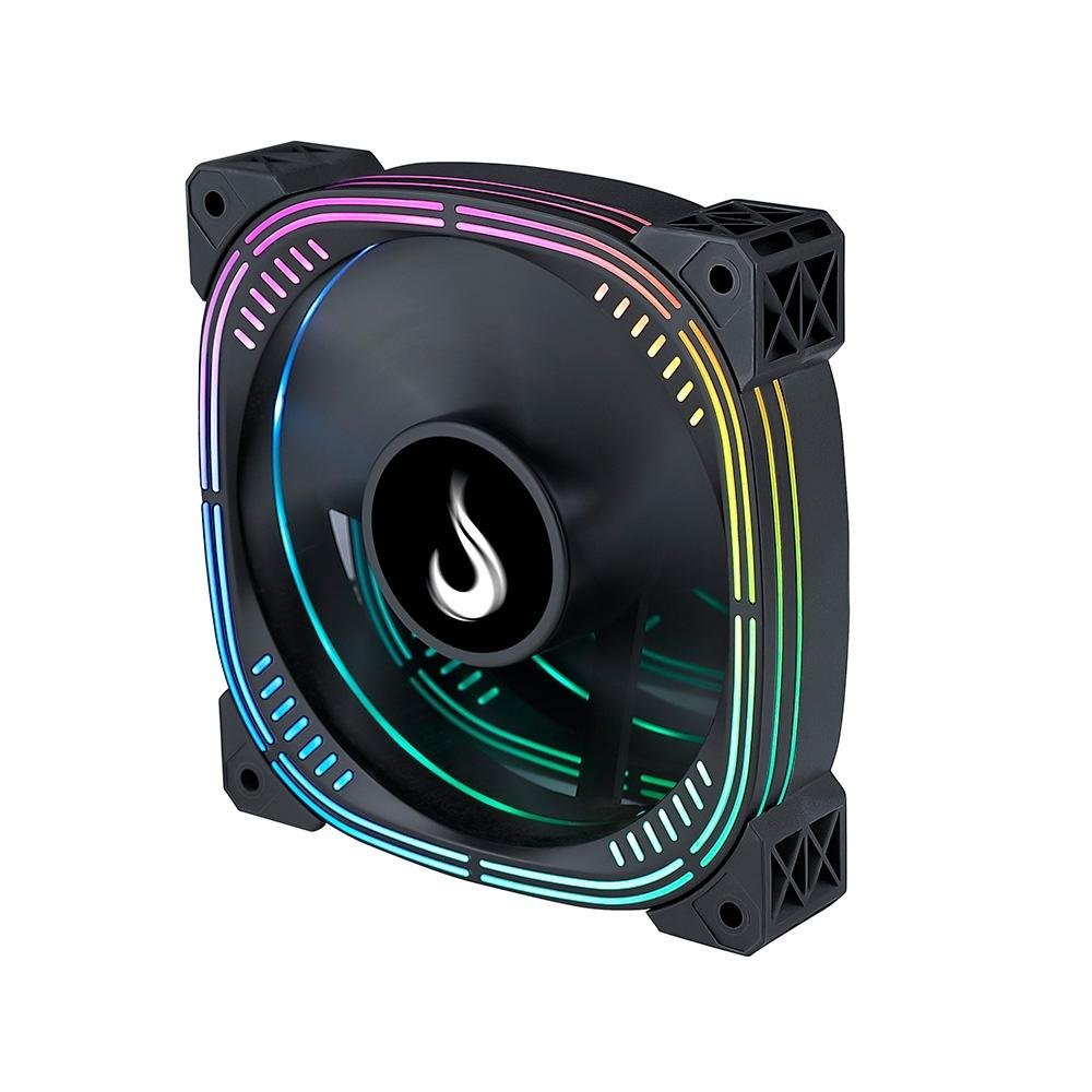 Imagem 2 de 4 do produto Ventoinha Rise Mode Aura Pro, 120mm, ARGB, Preto - RM-AU-ARGB-B