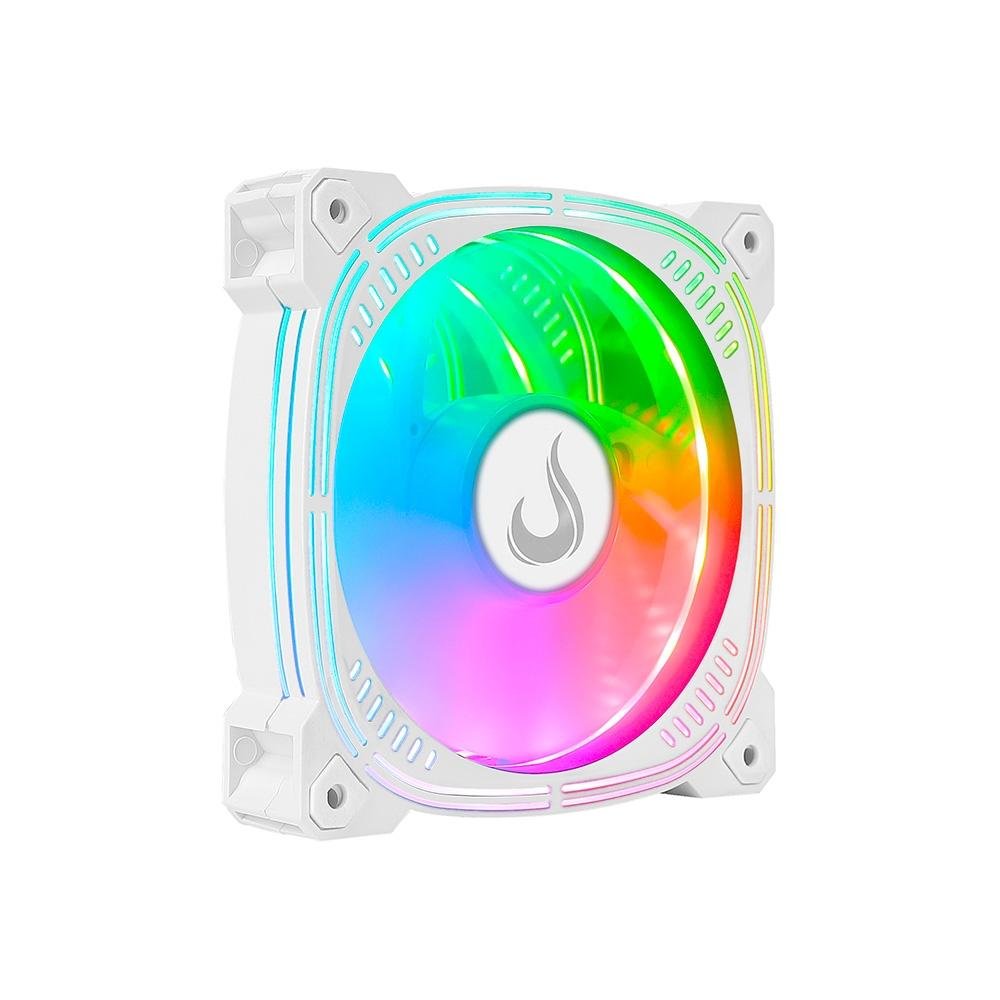Ventoinha Rise Mode Aura Frost Pro, 120mm, ARGB, Branco - RM-AU-ARGB-W