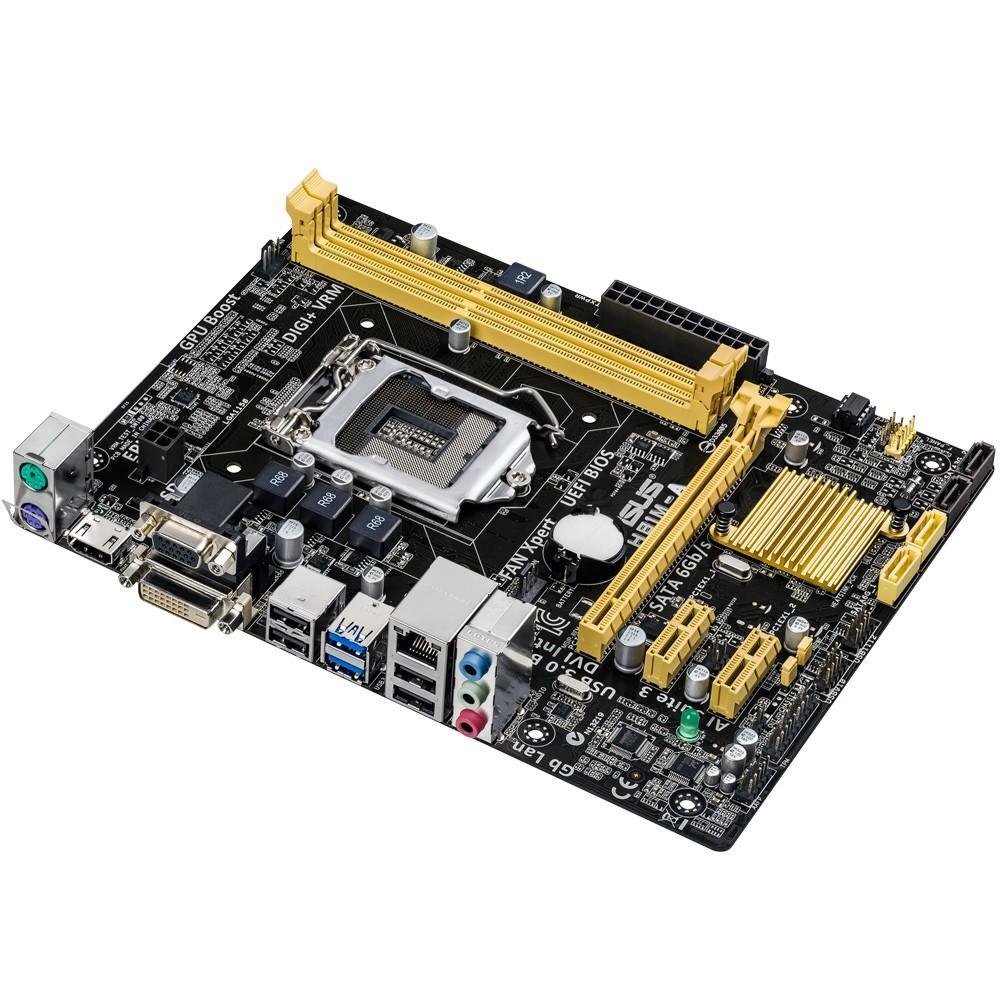 Placa-Mãe ASUS p/ Intel LGA 1150 mATX H81M-A/BR, 2xDDR3 HDMI/DVI/VGA,  5X Protection, USB3.0, SATA 6GB/s, Rede Gigabit, Bios UEFI
