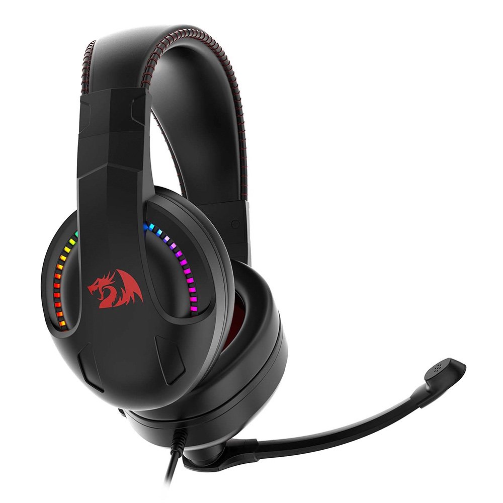 Headset Gamer Redragon Cronus RGB, Conexão P3 e USB, Drivers 40mm, Preto - H211-RGB - view 7