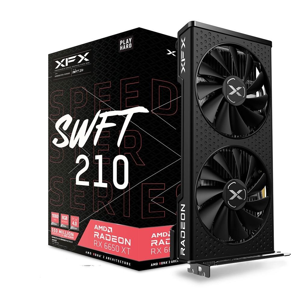 Placa de Vídeo RX 6650XT XFX Speedster | KaBuM!