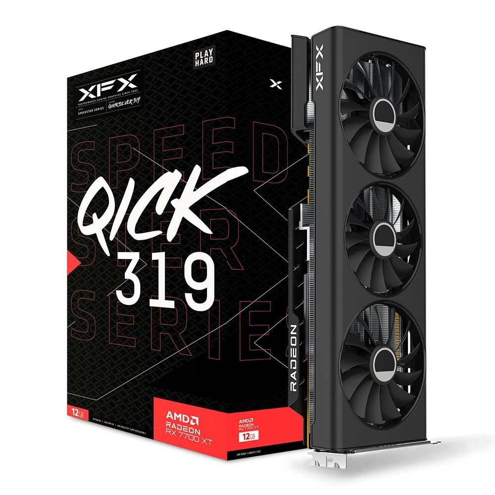 グラフィックボード・グラボ・ビデオカード AMD RADEON RX 7700 XT 12GB Placa de Vídeo RX 7700XT Gaming 12G | KaBuM!