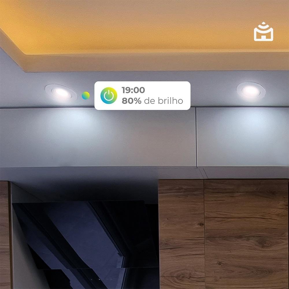 Luminária Spot de Embutir ( Balão.info), RGB, 5W, Wi-Fi, Branco - ( Balão.info - foto 8