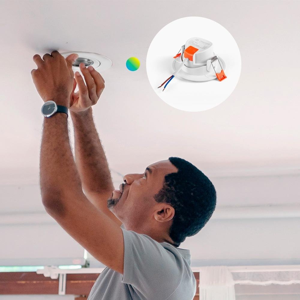 Luminária Spot de Embutir ( Balão.info), RGB, 5W, Wi-Fi, Branco - ( Balão.info - foto 11