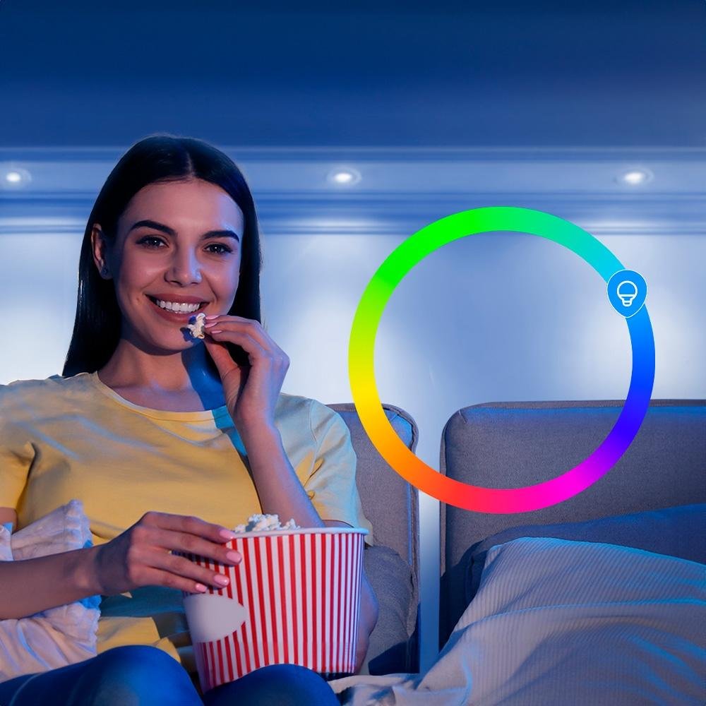Luminária Spot de Embutir Positivo, RGB, 5W, Wi-Fi, Branco - 11183711 - view 16