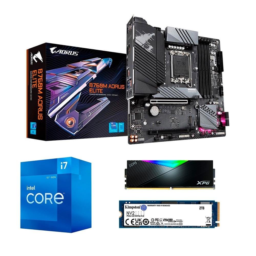 Kit Upgrade Intel i7-12700, B760M | KaBuM!