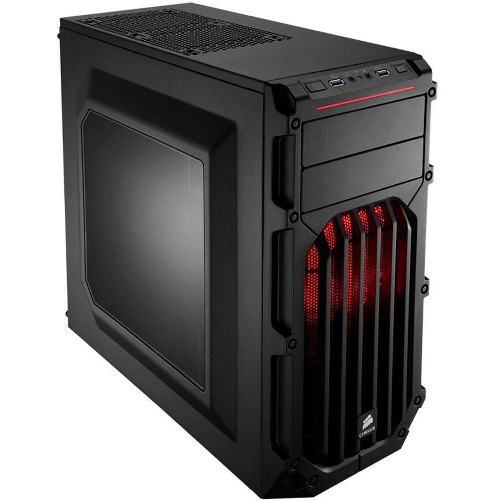 Imagem 4 de 7 do produto Gabinete Corsair Carbide, LED RED, Spec-03 Preto  - CC-9011052-WW