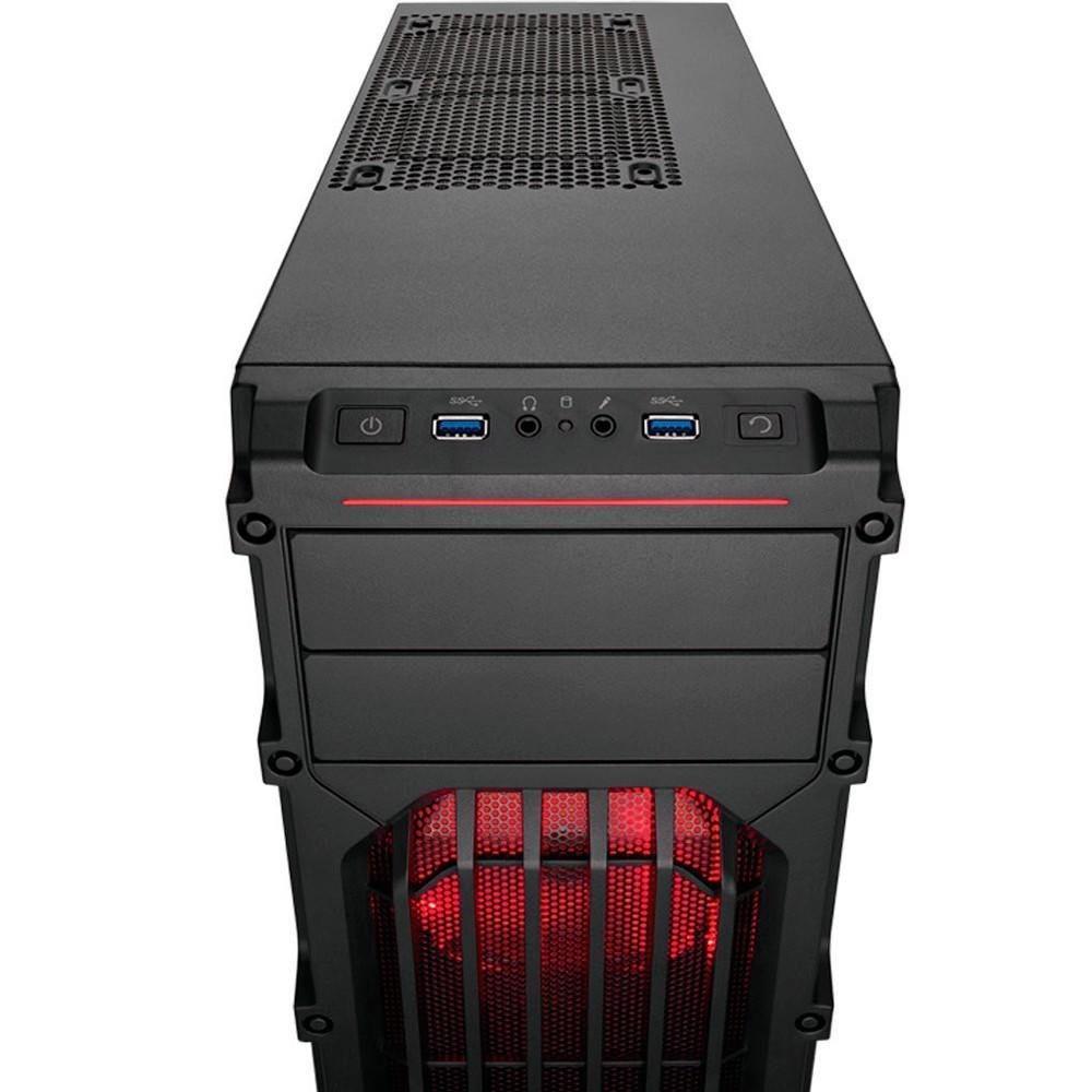 Imagem 6 de 7 do produto Gabinete Corsair Carbide, LED RED, Spec-03 Preto  - CC-9011052-WW