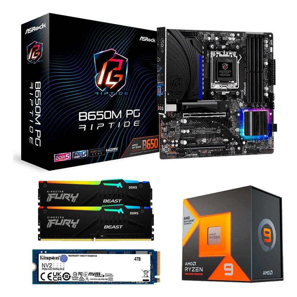 Kit Upgrade AMD Ryzen 9 7950X3D | KaBuM! Kit Upgrade AMD Ryzen 9 7950X3D | KaBuM!