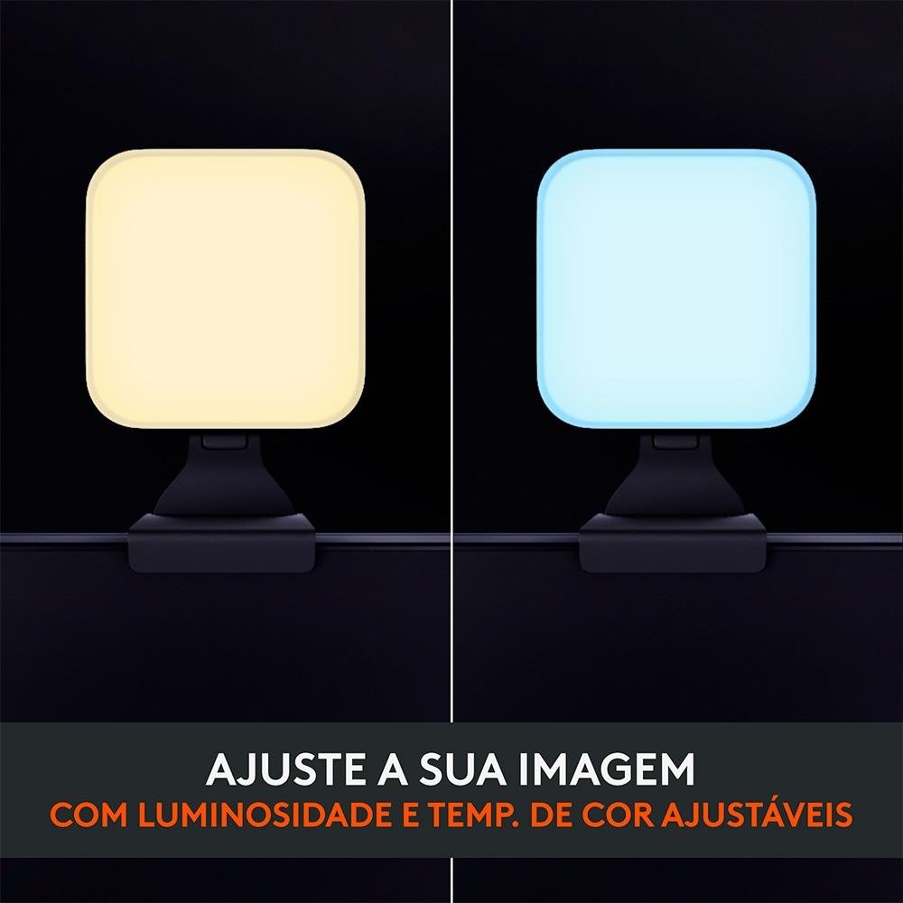 Imagem 8 de 15 do produto Iluminação de LED Premium Logitech G Litra Glow com Tecnologia TrueSoft, Braço Ajustável e Controle por App, para PC/Mac, Preto- 946-000031