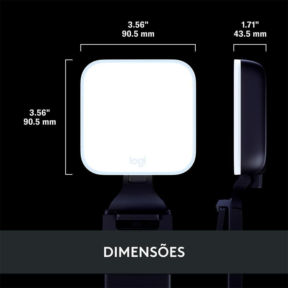 Imagem 10 de 15 do produto Iluminação de LED Premium Logitech G Litra Glow com Tecnologia TrueSoft, Braço Ajustável e Controle por App, para PC/Mac, Preto- 946-000031