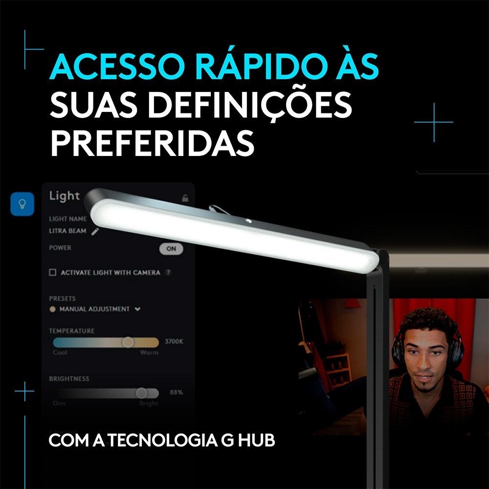 Iluminação de LED Premium para Streaming ( Balão.info) Litra Beam com Tecnologia TrueSoft e Conexão USB Plug and Play - 946-( Balão.info - foto 7