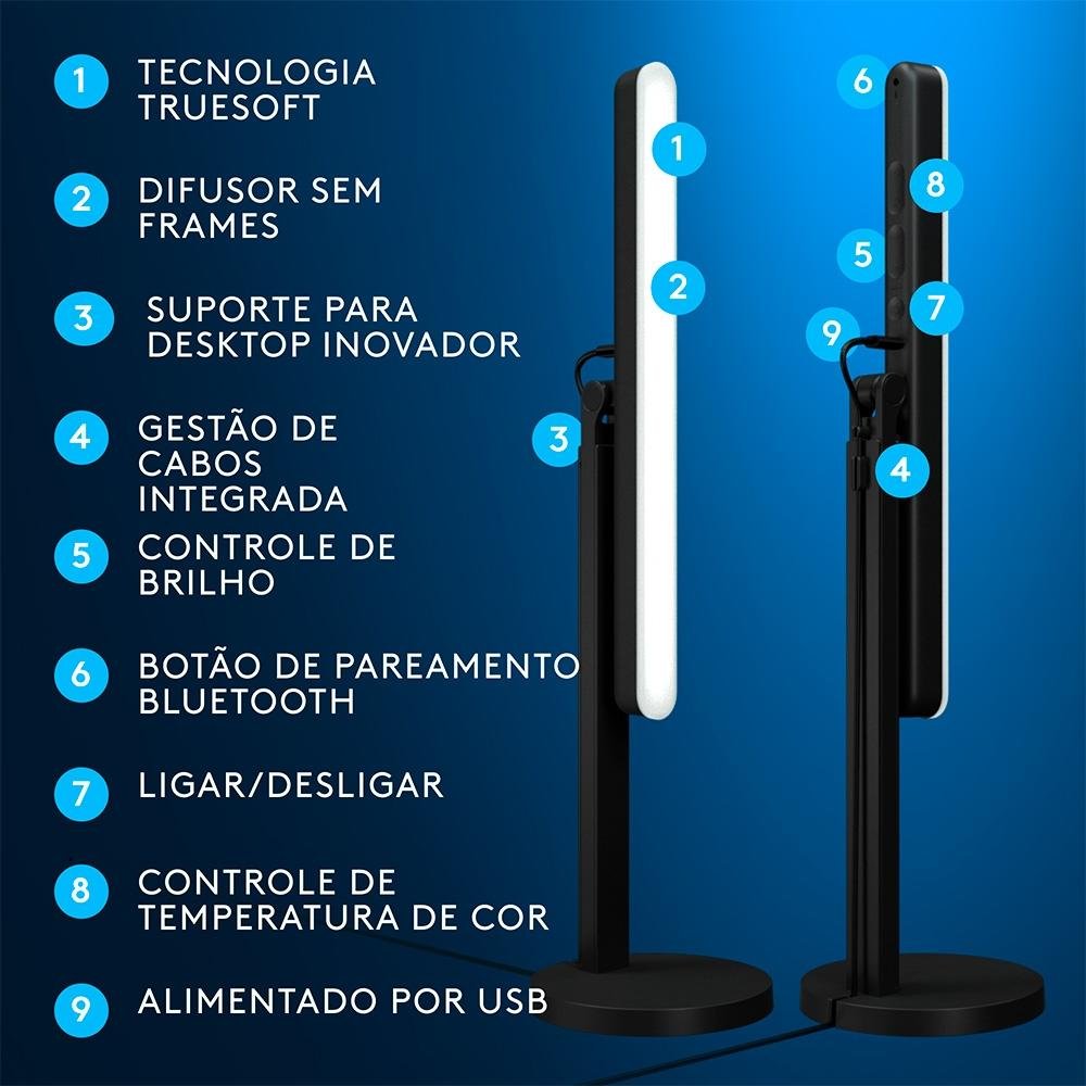 Iluminação de LED Premium para Streaming ( Balão.info) Litra Beam com Tecnologia TrueSoft e Conexão USB Plug and Play - 946-( Balão.info - foto 8