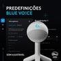 Microfone Gamer Logitech G Yeti Orb com RGB LIGHTSYNC, USB Plug and Play para Gravação de Conteúdo e Streaming, Branco - 988-000557
