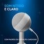 Microfone Gamer Logitech G Yeti Orb com RGB LIGHTSYNC, USB Plug and Play para Gravação de Conteúdo e Streaming, Branco - 988-000557