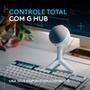 Microfone Gamer Logitech G Yeti Orb com RGB LIGHTSYNC, USB Plug and Play para Gravação de Conteúdo e Streaming, Branco - 988-000557